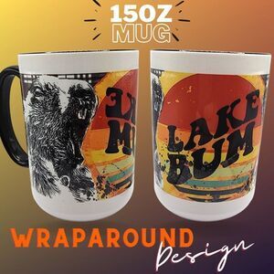 NEW Coffee Mug Cup 15oz Large CoffeeShop Lake Home Housewarming Vacation Fun